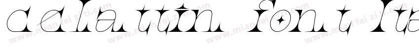 celattin font Itali字体转换